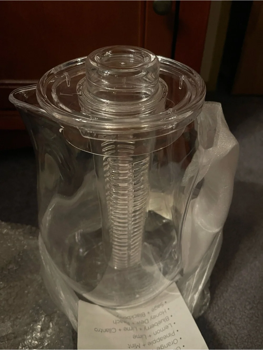 H2O Infusion Fruit-Infusing Pitcher - Clear with Mixed Berry Accent